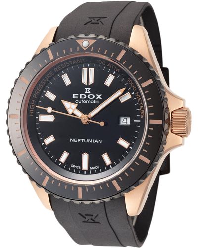 Edox 44mm Automatic Watch - Metallic