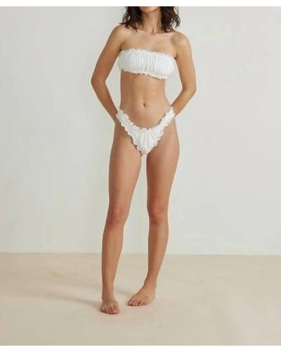 MINKPINK Harriet Bandeau Bikini Top - Natural