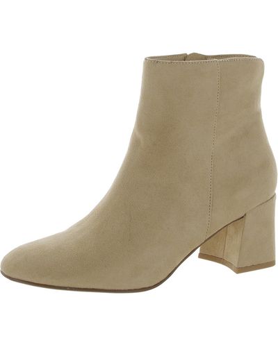 Chinese Laundry Daria Faux Leather Ankle Booties - Natural