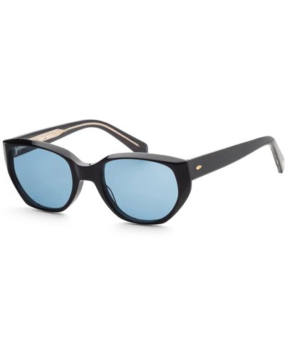 Eyevan 7285 52 Mm Sunglasses Corso-e-pbk-52 - Blue