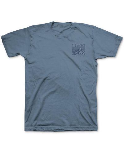BASS OUTDOOR Cotton Graphic T-shirt - Blue