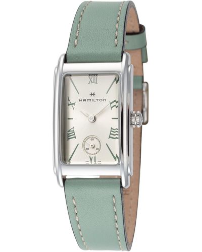 Hamilton 18.7mm Green Quartz Watch H11221014