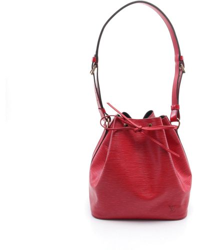 Louis Vuitton Peti Noe Epi Castilian Shoulder Bag Leather - Red