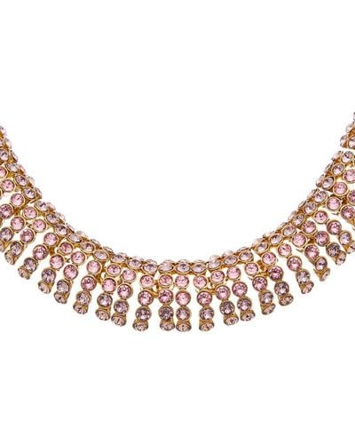 Oscar de la Renta 14k Disco Necklace - Pink