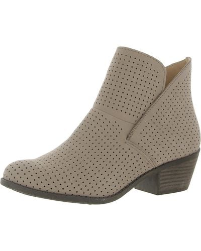 Me Too Zinnia 8 Nubuck Comfort Ankle Boots - Gray