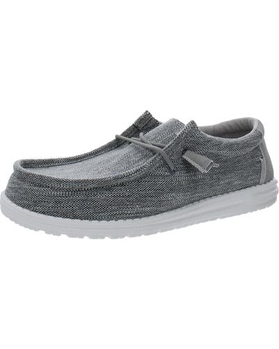 Hey Dude Wally Ascend Woven Woven Casual Casual And Fashion Sneakers - Gray