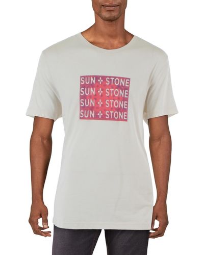 Sun & Stone Short Sleeve Crewneck Graphic T-shirt - White