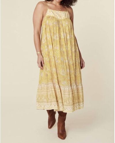 Spell Mossy Strappy Midi Dress - Natural
