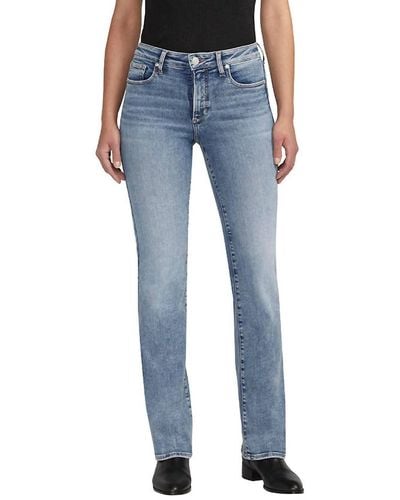 Jag Forever Stretch High Rise Bootcut Jeans - Blue