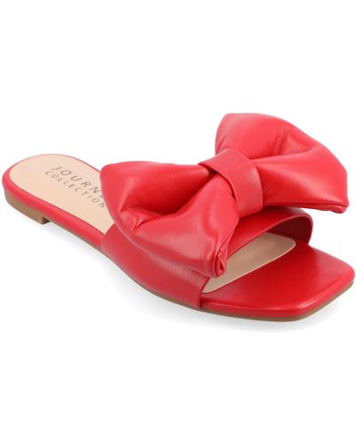 Journee Collection Collection Tru Comfort Foam Fayre Wide Width Sandals - Red