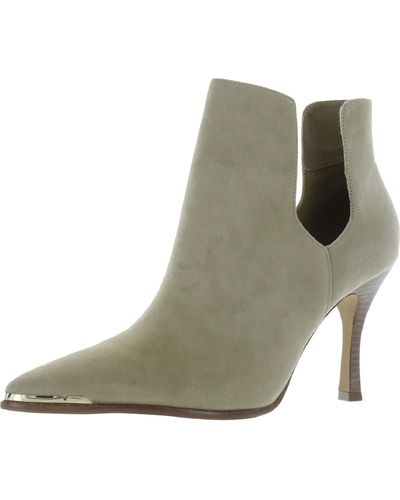 Vince Camuto Frendin Cut-out Pointed Toe Chelsea Boots - Green