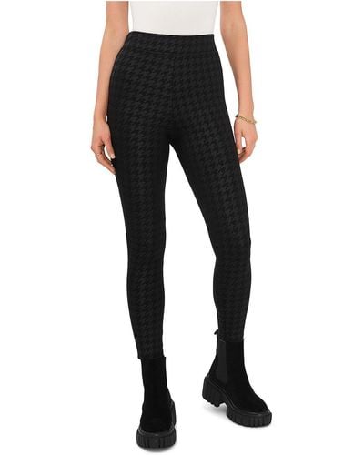 Vince Camuto Houndstooth Pull On leggings - Black