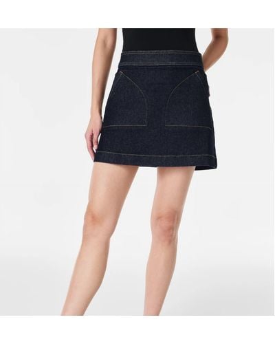 Spanx Denim Mini Skirt - Blue