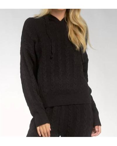 Elan Sweater Hoodie - Black