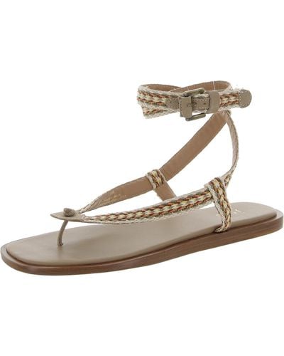 Joie Jennie Leather Thong Slide Sandals - White
