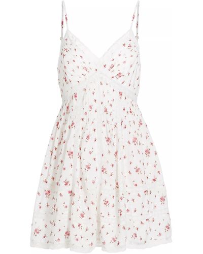 Love Moschino Loveshackfancy Docila Floral Mini Dress - White