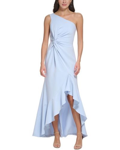 Vince Camuto Knit One Shoulder Evening Dress - Blue