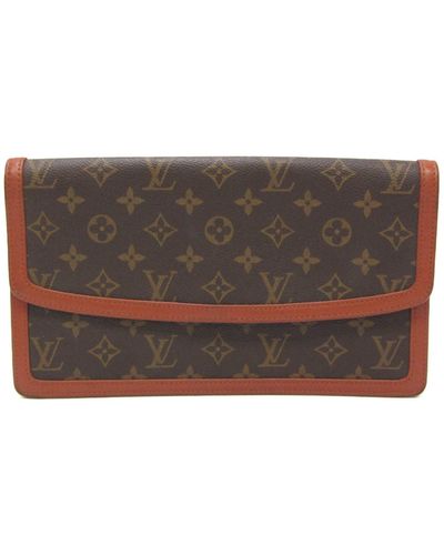 Louis Vuitton Pochette Dame Canvas Clutch Bag (pre-owned) - Brown