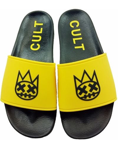 Cult Of Individuality Cult Slide In Black - Yellow