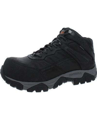 Merrell Leather Work & Safety Shoes - Black