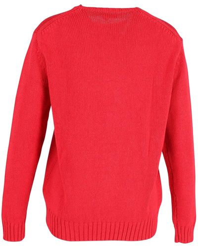 Polo Ralph Lauren X Browns Polo Bear Intarsia Sweater - Red