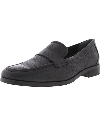 Vionic Sellah Leather Slip On Loafers - Purple