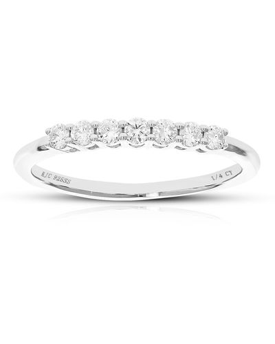 Vir Jewels 1/4 Cttw Round Lab Grown Diamond Wedding Engagement Ring .925 Sterling Prong Set - Metallic