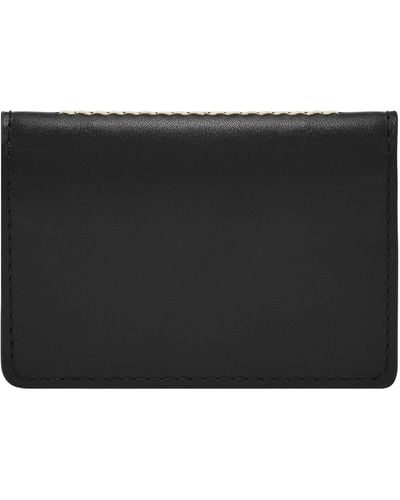 Fossil Westover Leather Snap Bifold - Black