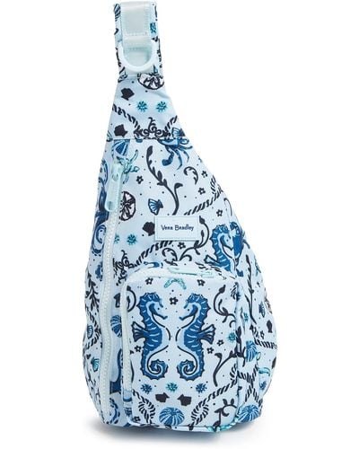 Vera Bradley Reactive Mini Sling Backpack - Blue