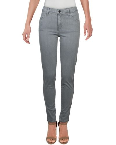 J Brand Denim Medium Wash Skinny Jeans - Gray