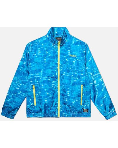 Wesc Pool Track Jacket In Blue