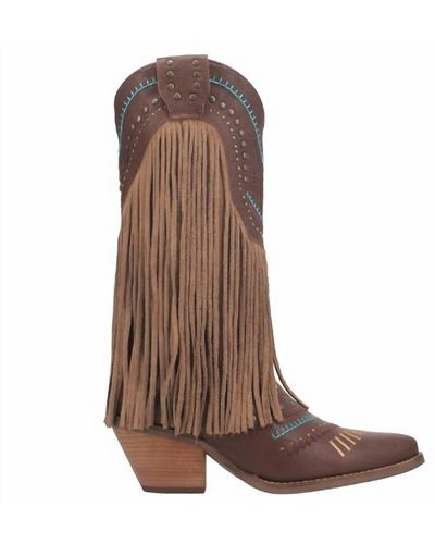 Dingo Gypsy Leather Boots - Brown