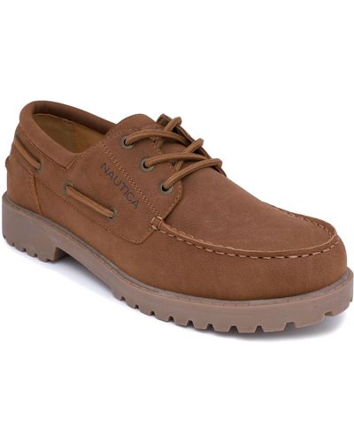 Nautica Lace-up Boat Shoe - Brown