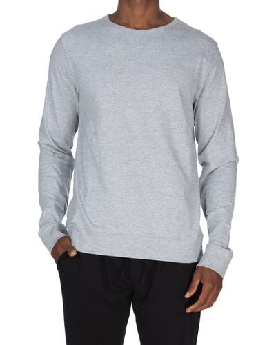 Unsimply Stitched Super Soft Crew Sweatshirt - Gray
