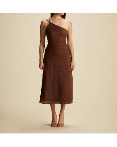 Faithfull The Brand Soko Midi Dress - Brown
