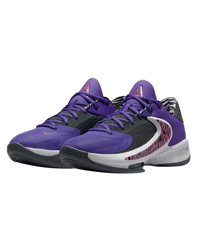 Nike Zoom Freak 4 Nrg Do9680-500 Men Grape Pink White Basketbal Shoes Us 9 Tuf61 - Blue