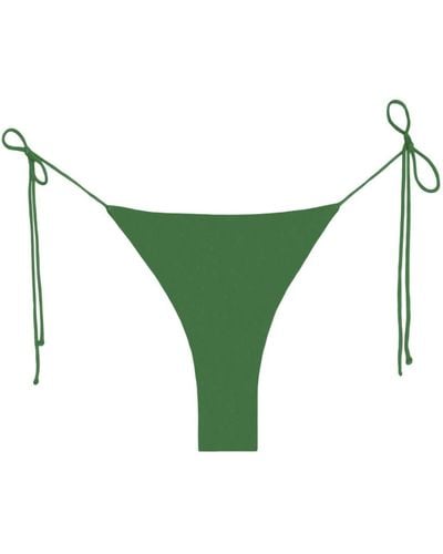 Mikoh Swimwear Belona Thin String Tie Side Bikini Bottom - Green