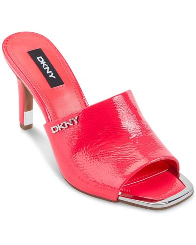DKNY Bronx Padded Insole Slip On Mules - Pink