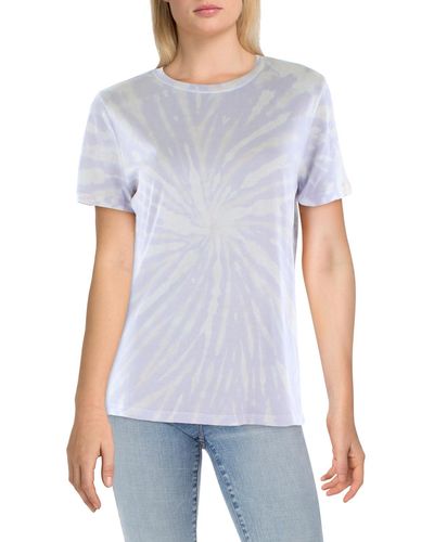 Style & Co. Tie-dye Crewneck T-shirt - White