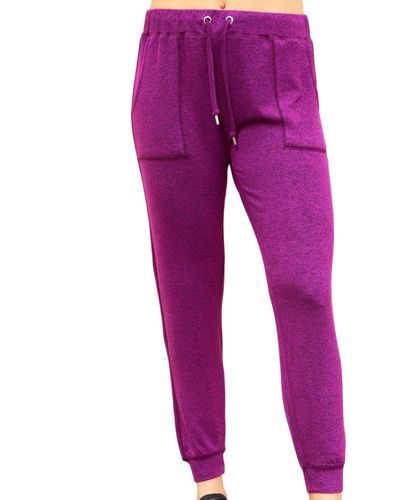 French Kyss Solid jogger - Purple