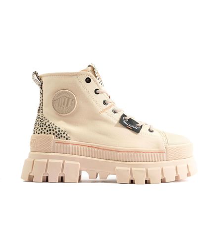 Palladium Revolt Safari Boots - Natural