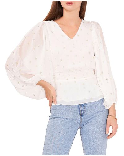 White Peplum Blouses