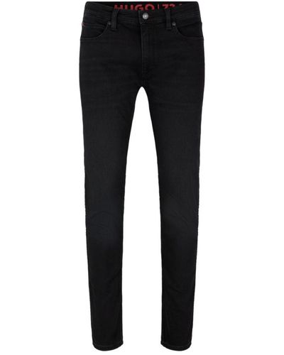 HUGO Extra-slim-fit Jeans - Black