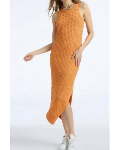 525 America Charlotte Cable Dress - Orange