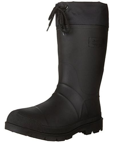 Kamik Hunter Rubber Lined Winter Boots - Black