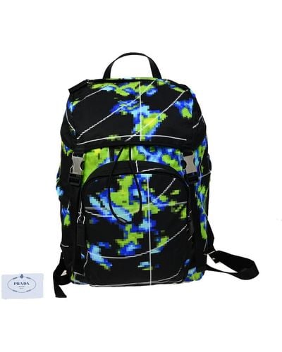 Prada Tessuto Synthetic Backpack Bag (pre-owned) - Black