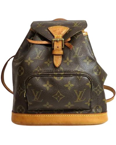 Louis Vuitton Montsouris Canvas Backpack Bag (pre-owned) - Brown