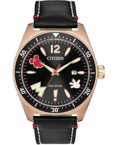 Citizen Mickey Mouse 43mm Quartz Watch - Black