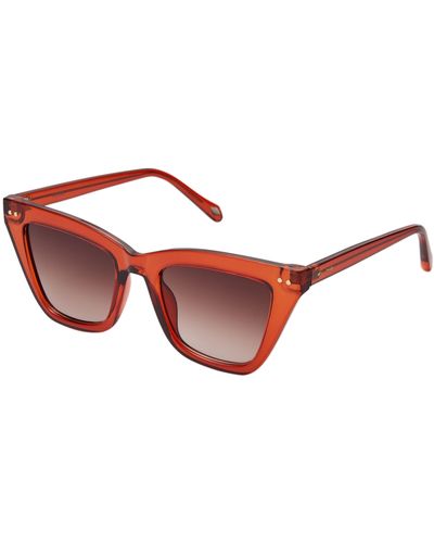 Fossil Cat Eye Sunglasses - Red