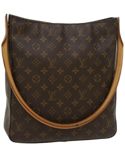 Louis Vuitton Looping Gm Canvas Shoulder Bag (pre-owned) - Black